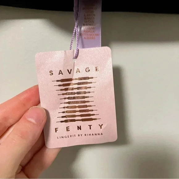 NWT Savage  X Fenty black grey bra - Picture 4 of 4